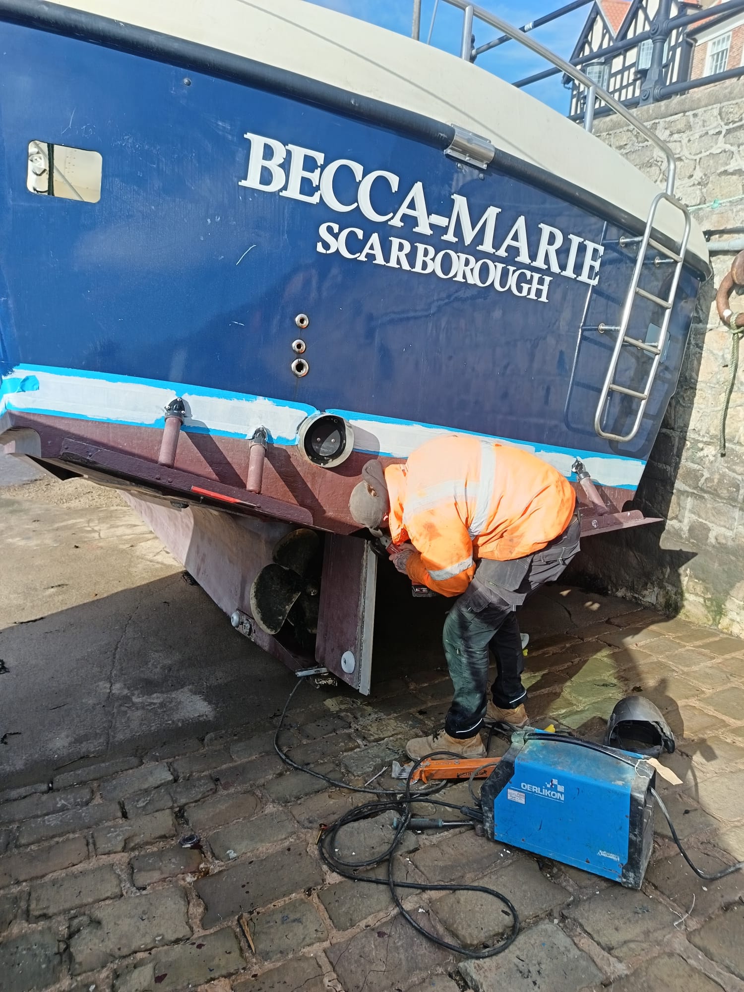 marine welding and boat stern repairs